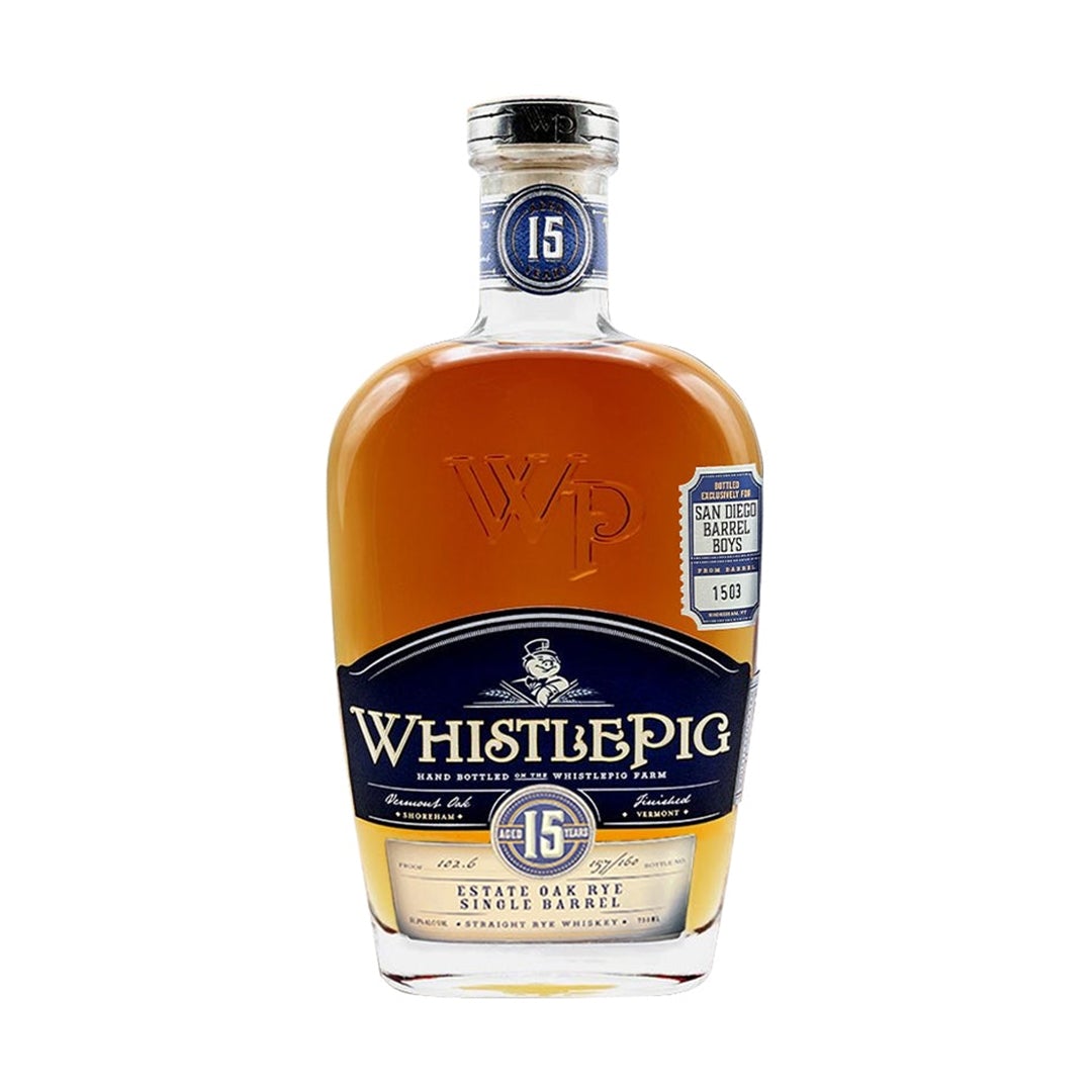 WhistlePig 15 Year Estate Oak Rye “SDBB” Barrel Pick #1503