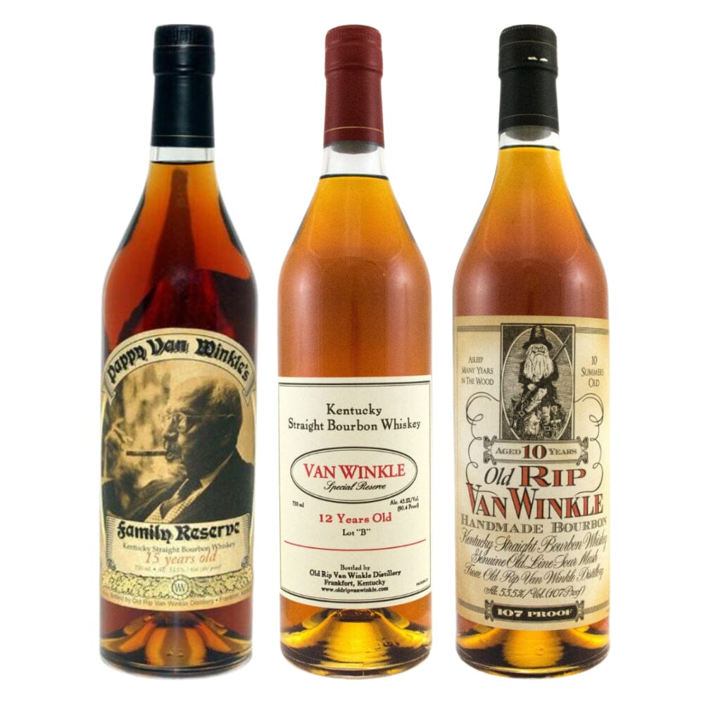 Pappy Van Winkle’s 10 Year & 12 Year Lot B & 15 Year Bundle
